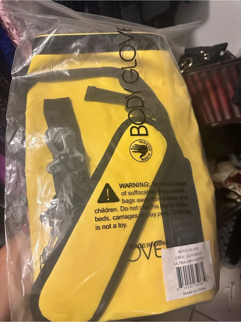 Body Glove Yellow Waterproof Duffel Bag